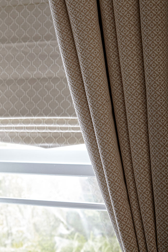 Avery Nougat Oyster Curtains by BBD Blinds Ltd - Bishop