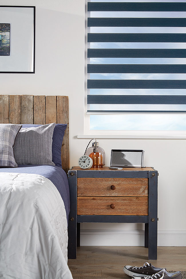 Capri Navy One Touch Blinds by BBD Blinds Ltd - Bishop